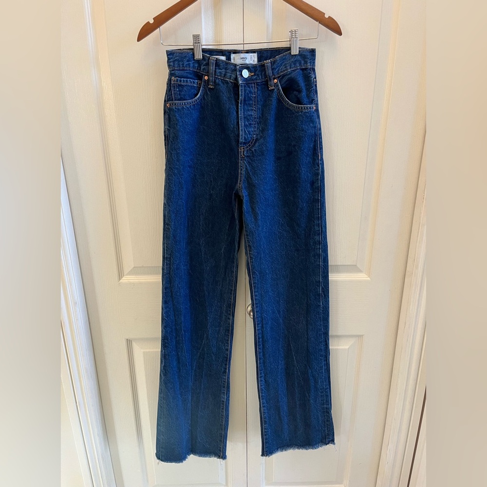 Mango Nora Straight Blue Jeans